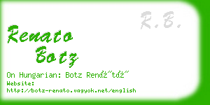 renato botz business card